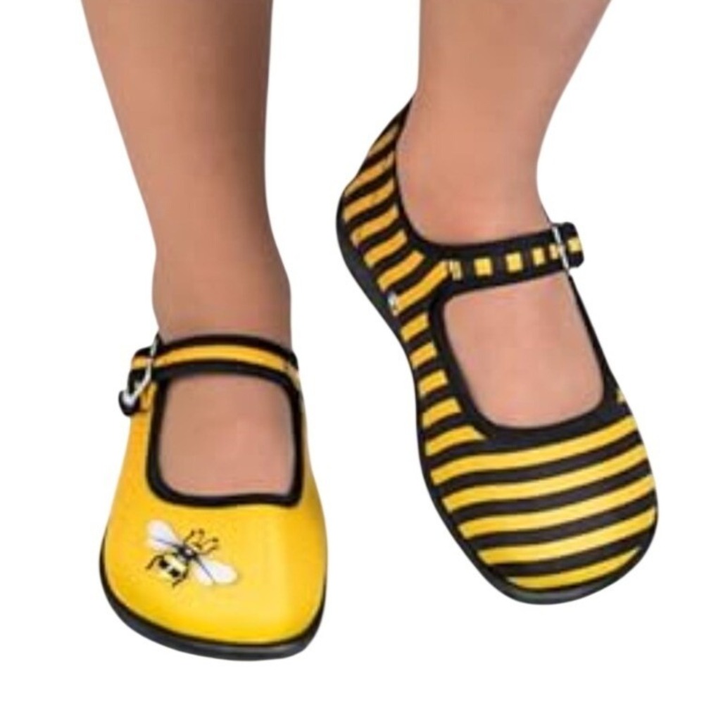 Hot Chocolate Design Mini Chocolaticas Bumble Bee Mary Jane Flats Toddler 7 (23)